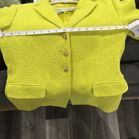 Zara Women's Yellow Blazer Jacket - Picture 5 of 5
